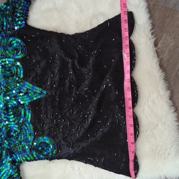 ROYAL FEELINGS Vintage Sequin Cocktail Top ~ Like New - Picture 14 of 15